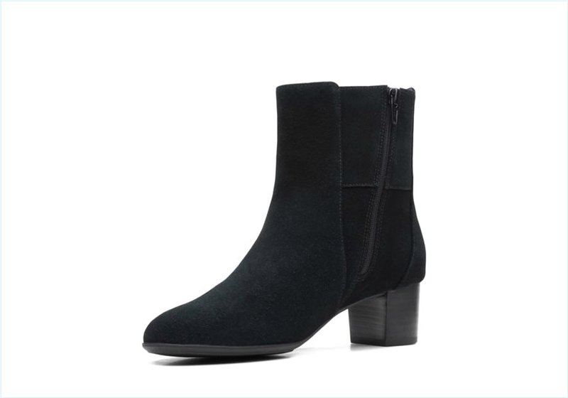  Linnae Up / Black Suede Womens Boots