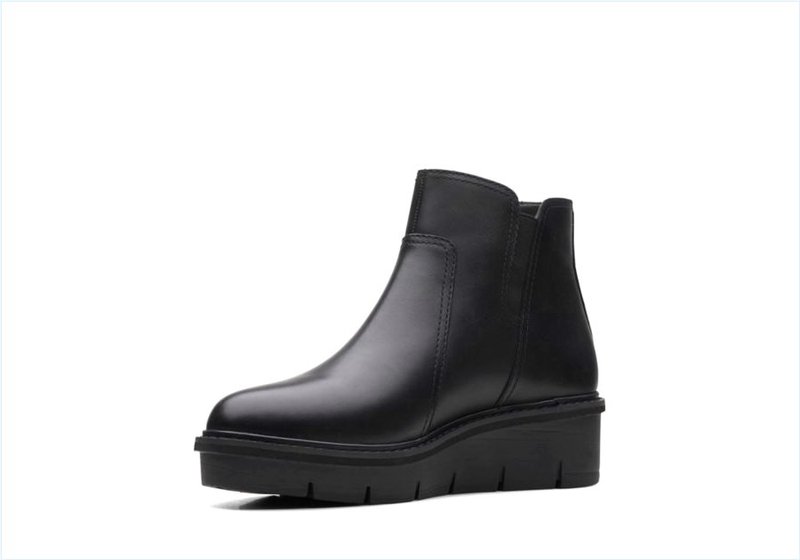  Airabell Zip / Black Leather Womens Boots