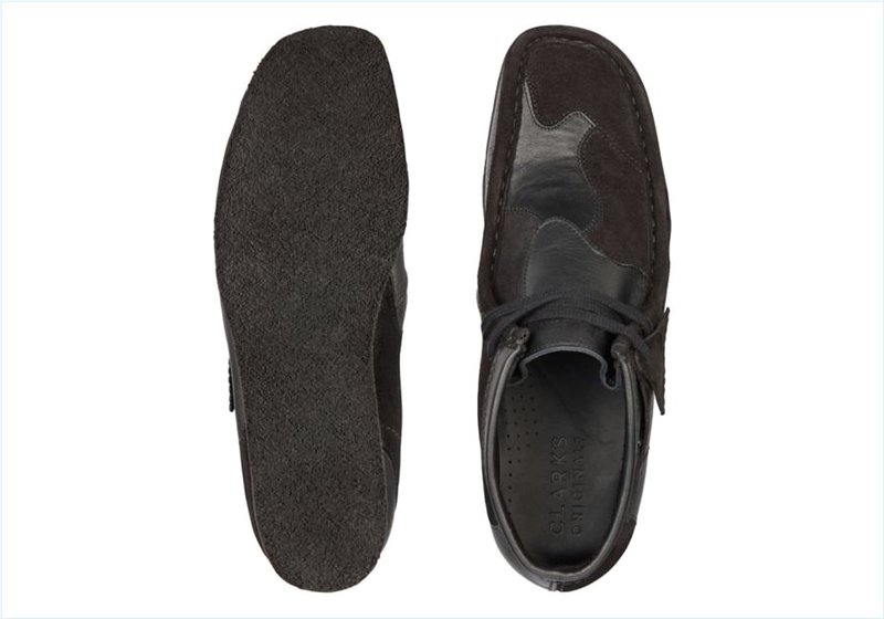  Wallabee Patch / Black Combination Mens Originals Boots