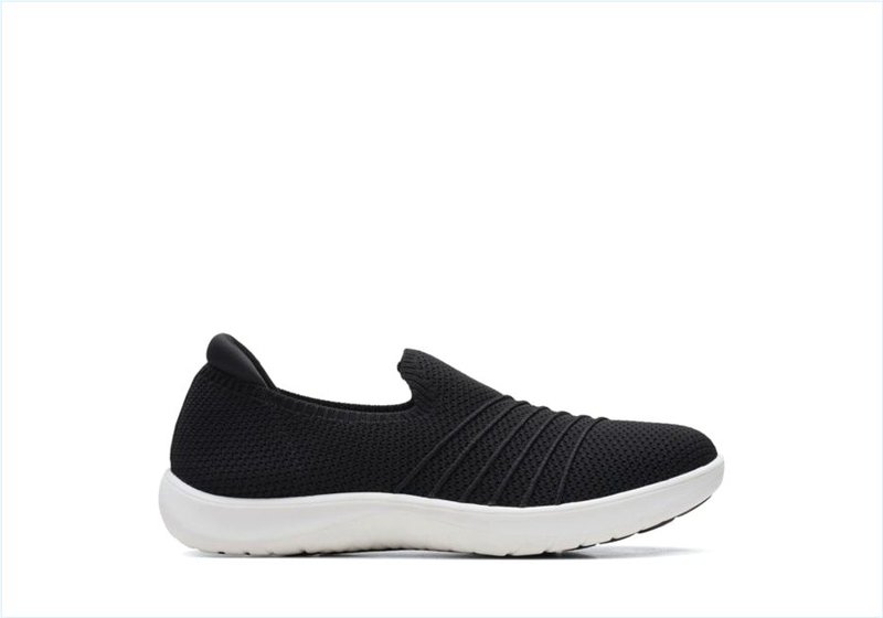  Adella Step / Black Knit Womens Shoes