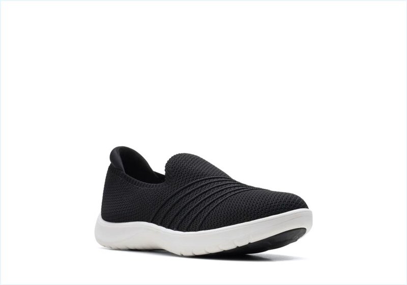  Adella Step / Black Knit Womens Shoes