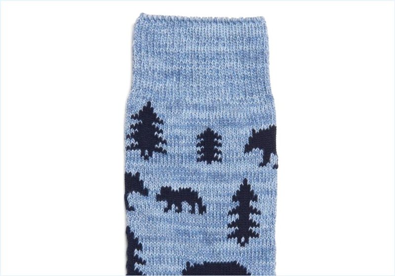  WdlndAnimalsEC / Blue Mens Accessories Socks