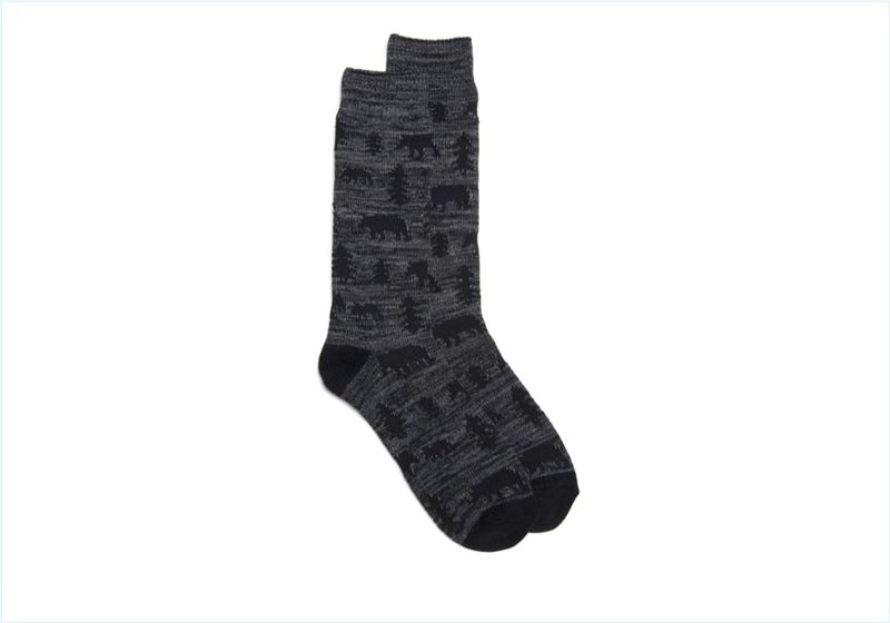  WdlndAnimalsEC / Grey/Black Mens Accessories Socks