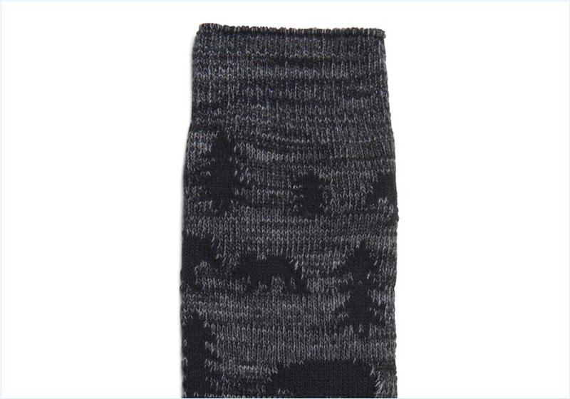  WdlndAnimalsEC / Grey/Black Mens Accessories Socks