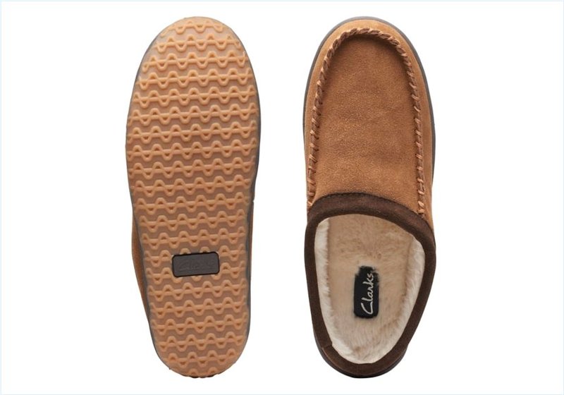  Jonty Croft / Tan Mens Slippers